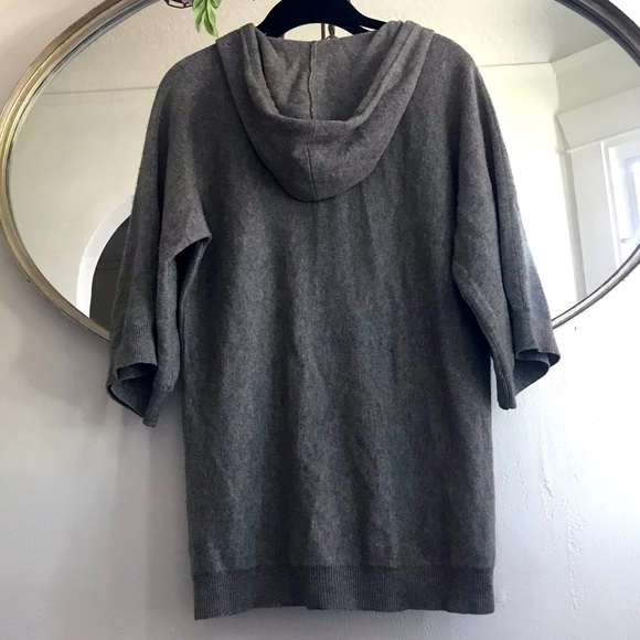 Michael stars cashmere blend gray zipper jacket - Picture 3 of 4